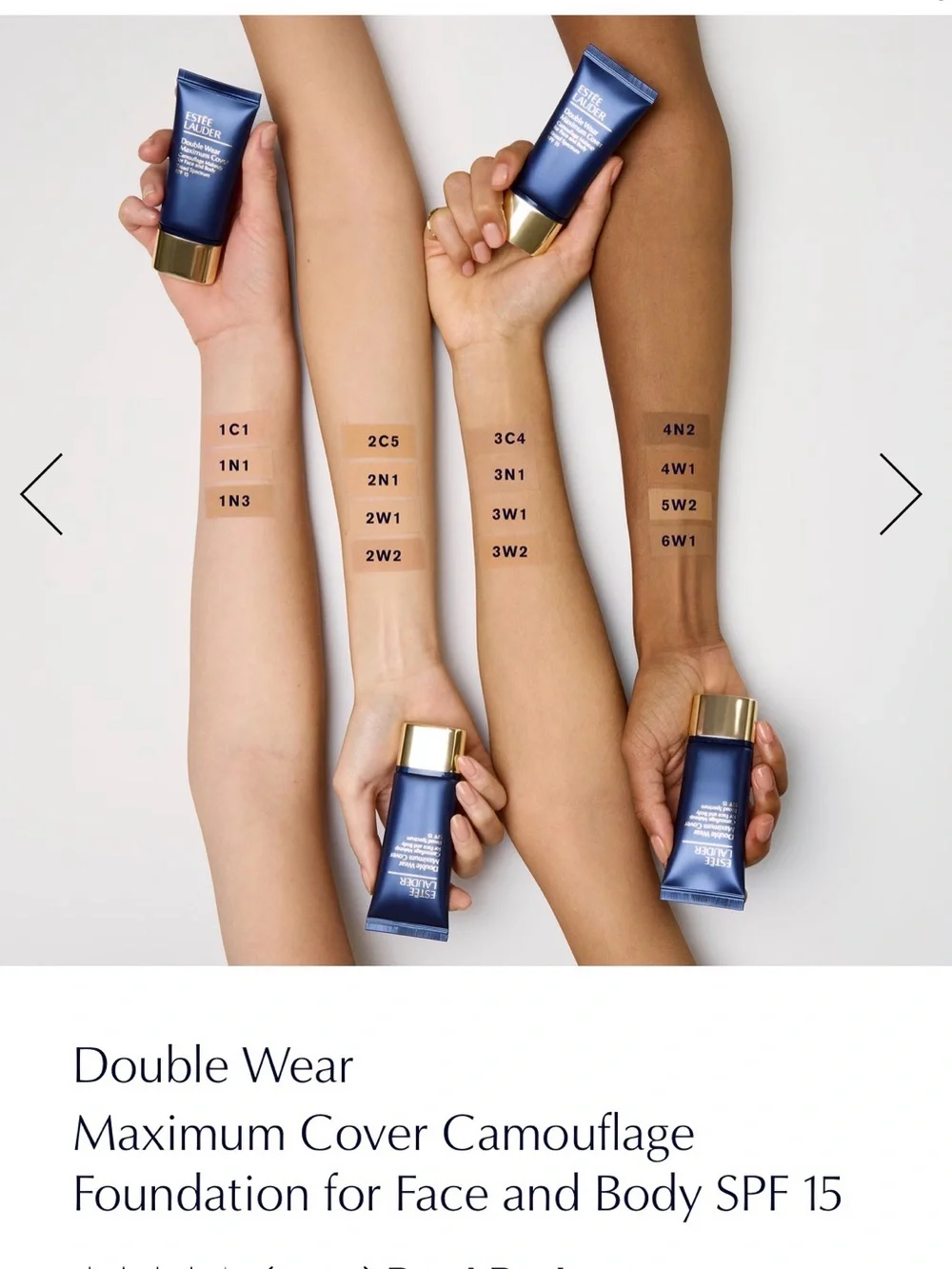4W1 Estée Lauder Double Wear Maximum Cover Camouflage Makeup for Face and Body
